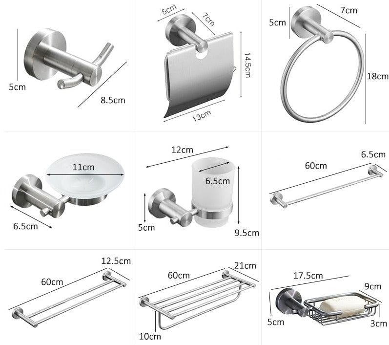 Stainless Steel Badezimmer-Hardware-Set