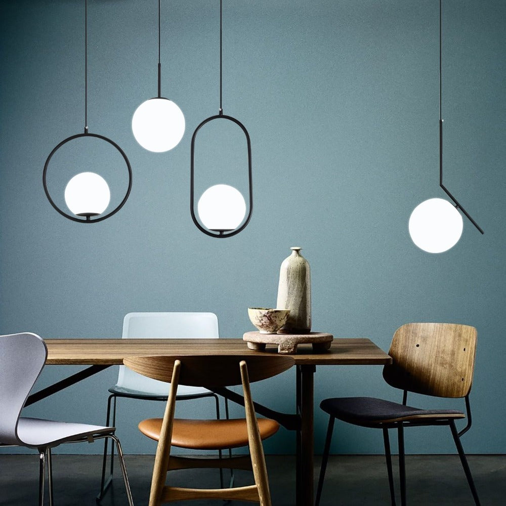 Nordic Frosted Glass Pendelleuchten