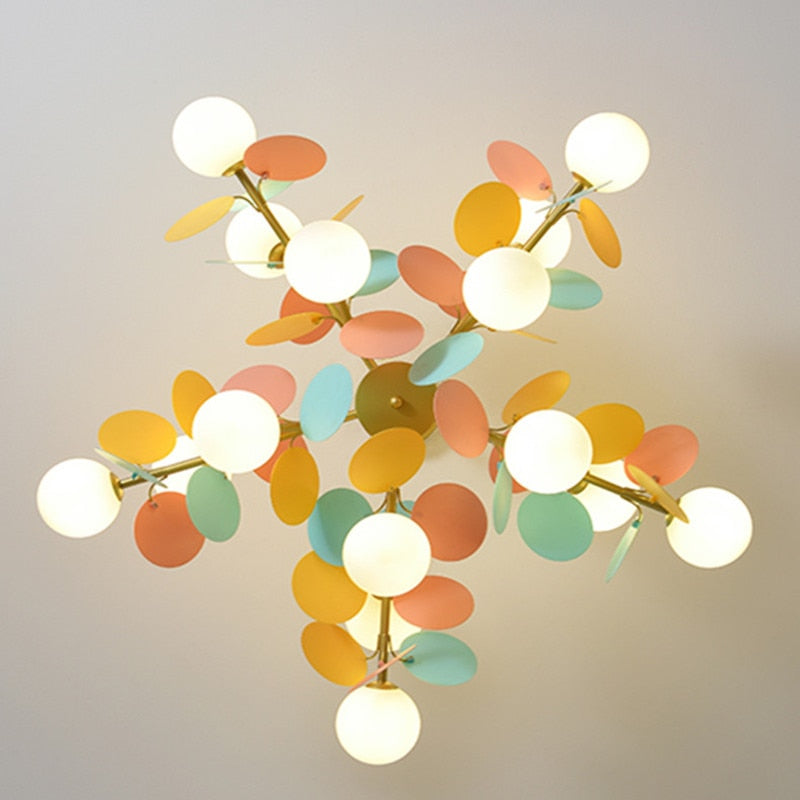 Multicolor Tree Frosted Glass Pendelleuchte