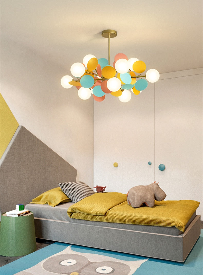 Multicolor Tree Frosted Glass Pendelleuchte