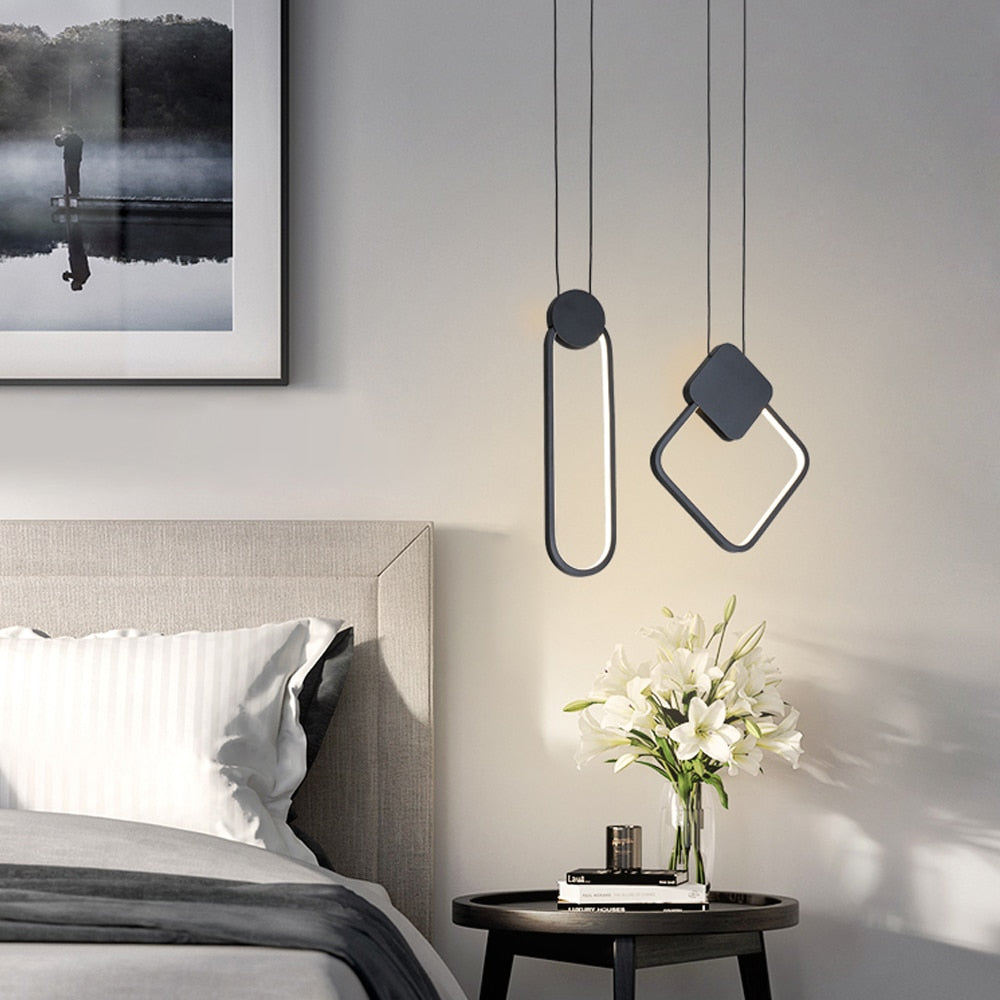 Moderne LED-Ring-Pendelleuchten