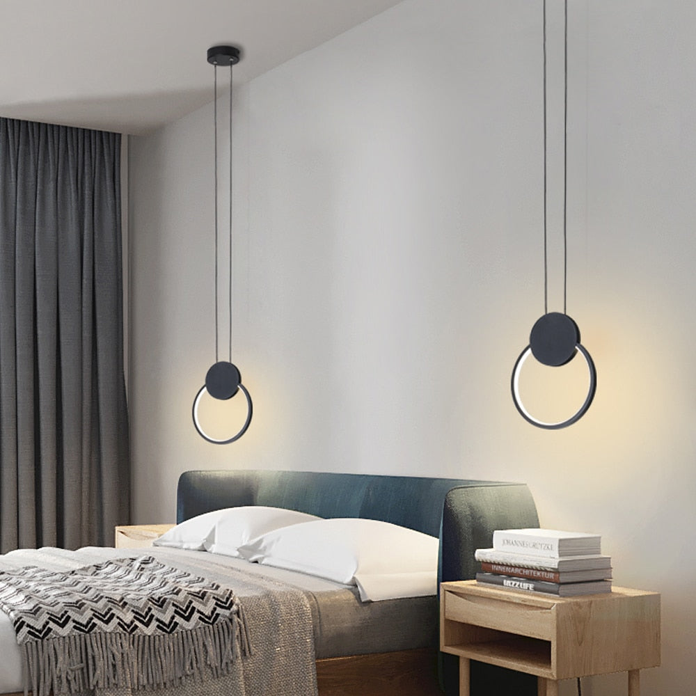 Moderne LED-Ring-Pendelleuchten