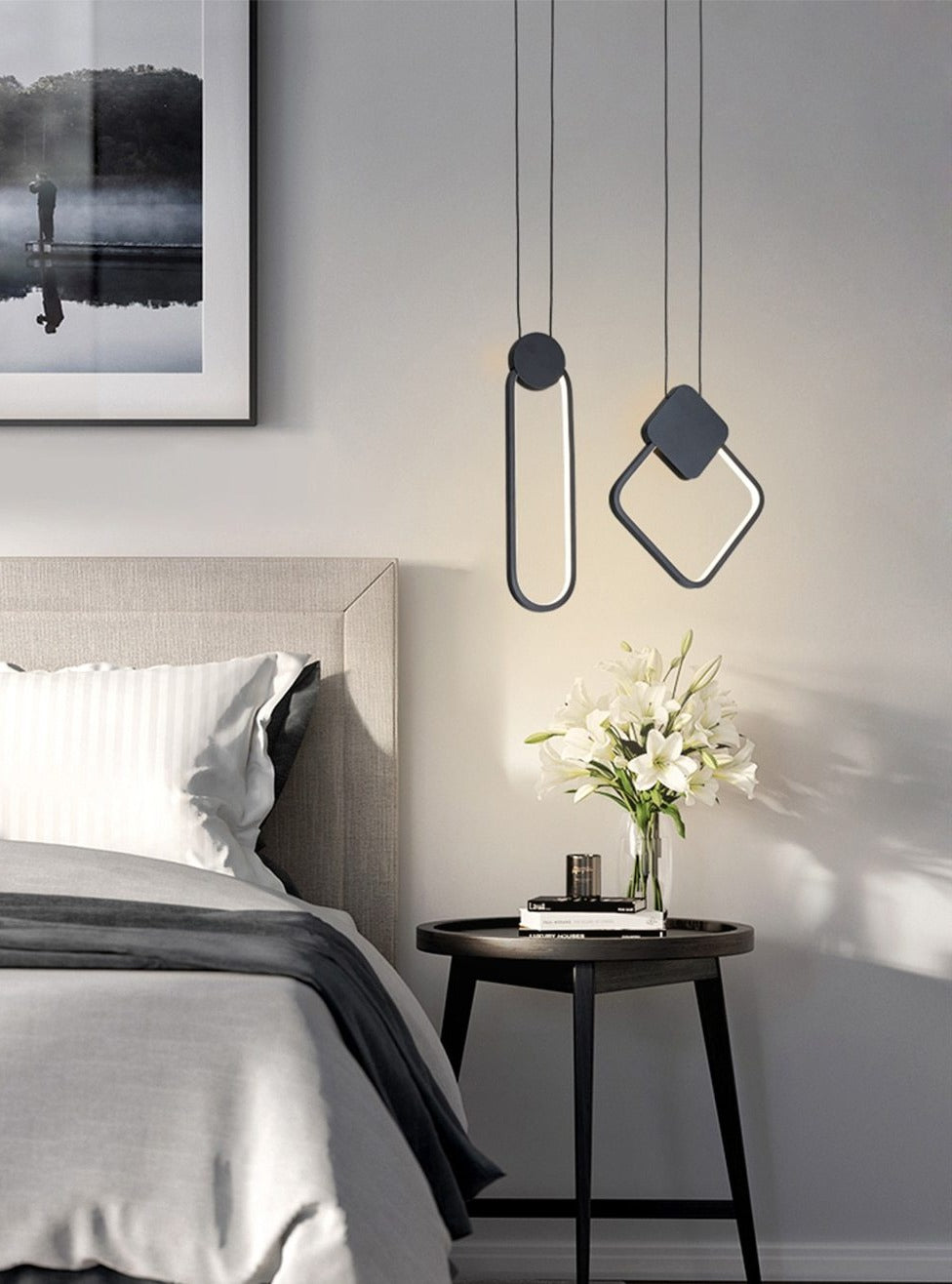 Moderne LED-Ring-Pendelleuchten