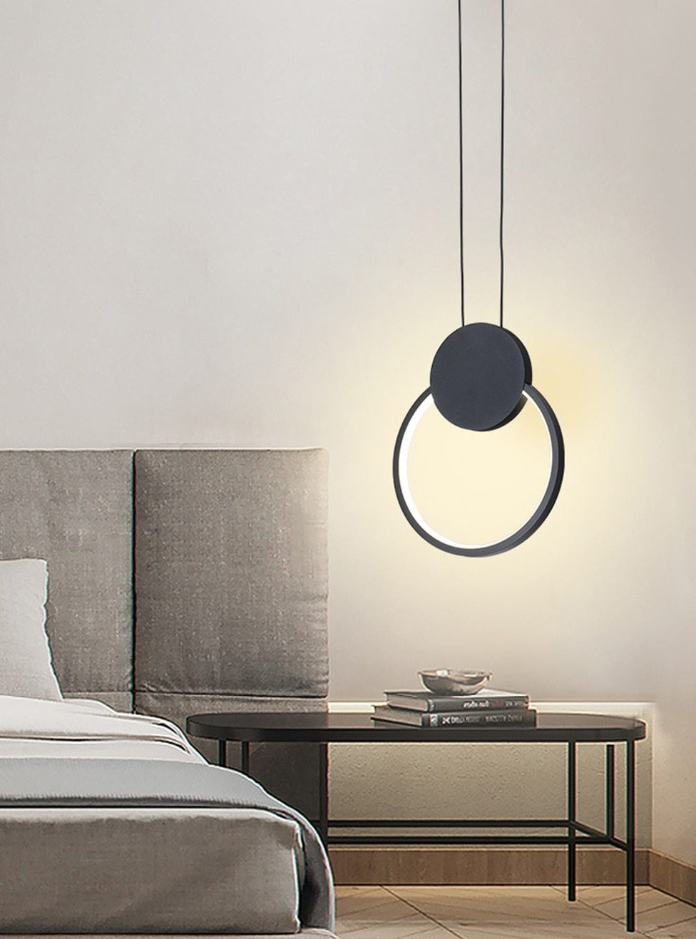Moderne LED-Ring-Pendelleuchten