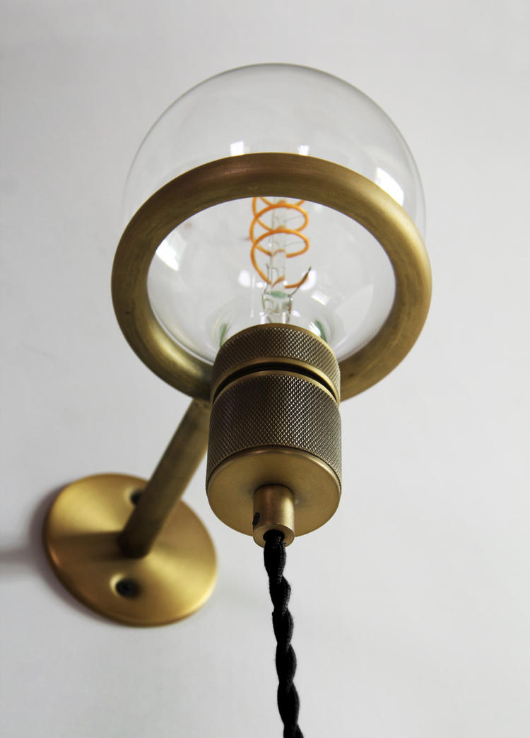 Vintage Hängeleuchte mit Ring