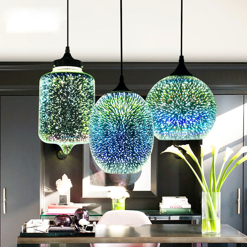 Nebula - Moderne Nordische Glas-Pendelleuchte