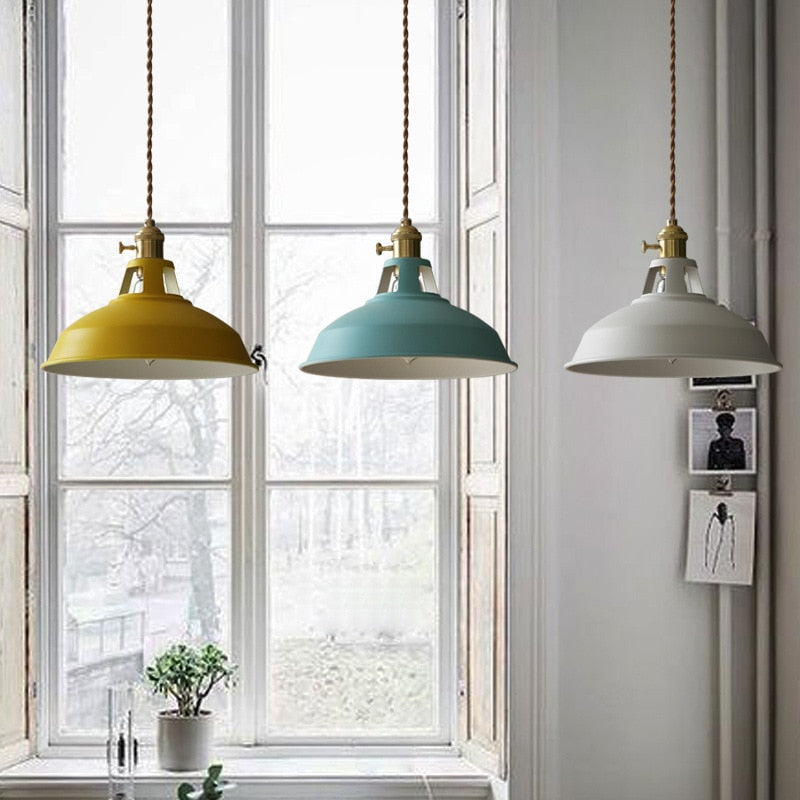 Farbige Retro Pendelleuchten
