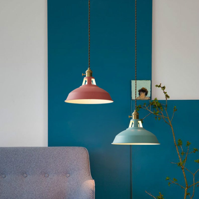 Farbige Retro Pendelleuchten