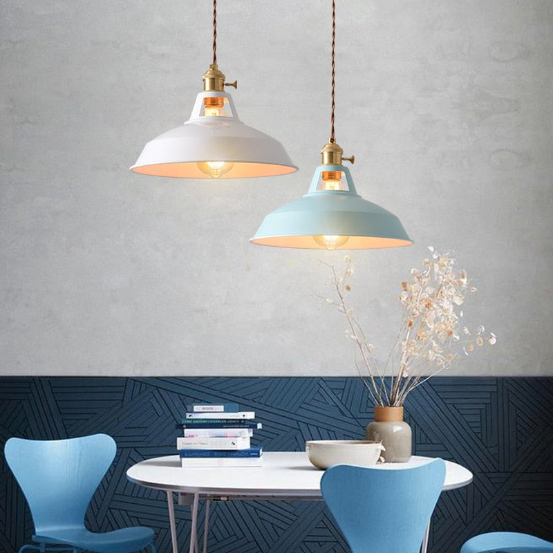 Farbige Retro Pendelleuchten
