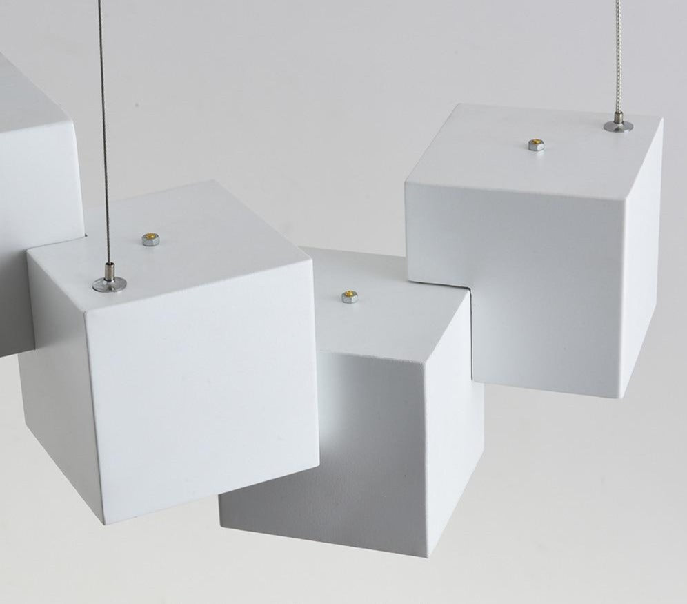 Moderne Cube LED Kronleuchter