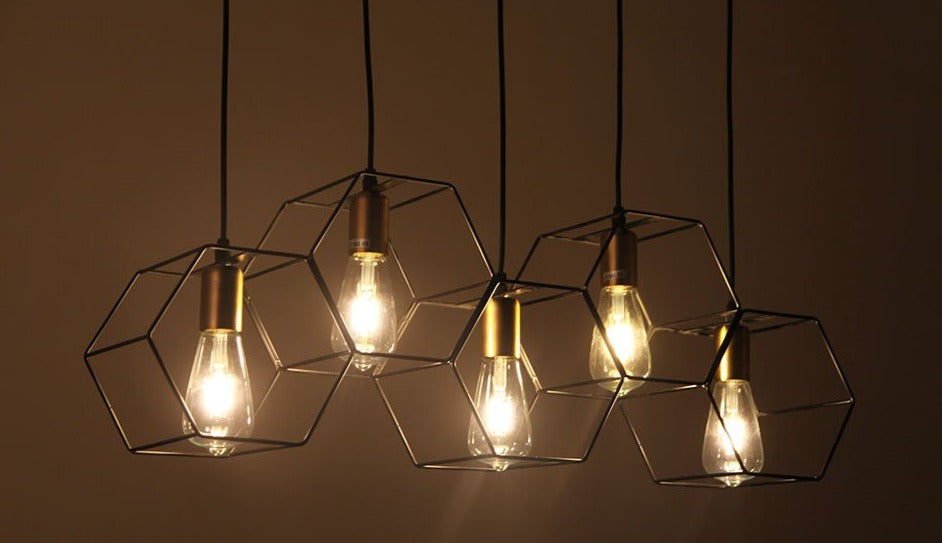 Vintage Schmiedeeisen-Rahmen-Lichtleuchte