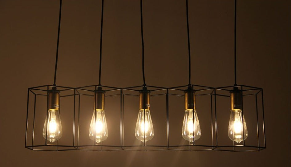 Vintage Schmiedeeisen-Rahmen-Lichtleuchte