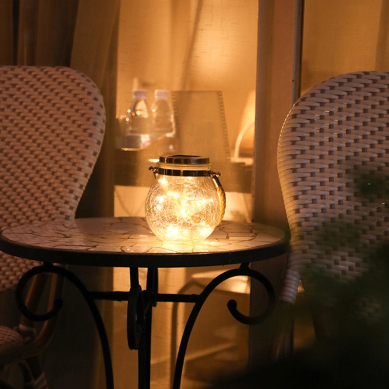 Glasglas-Garten-Fairy-Lichter