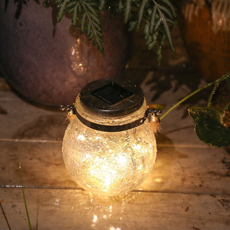 Glasglas-Garten-Fairy-Lichter