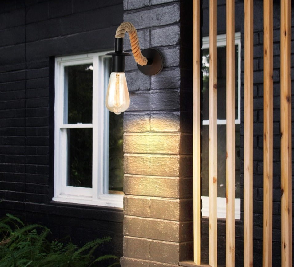 Vintage Innen- & Außen-Wandlampe