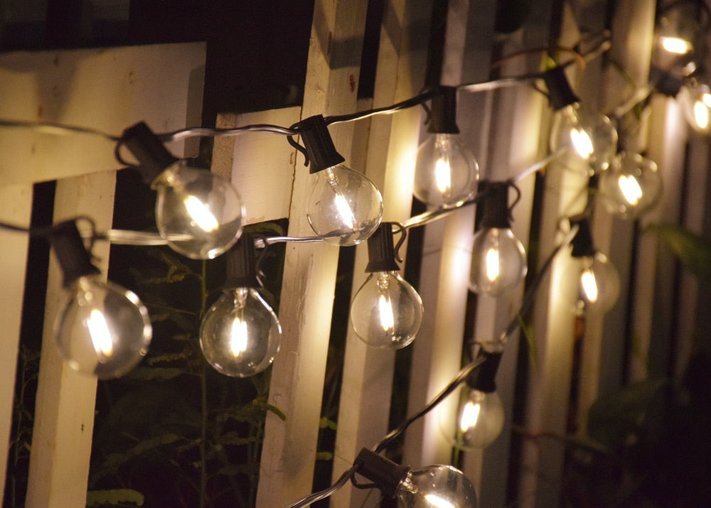 Outdoor Glasbirnen-Lichterketten
