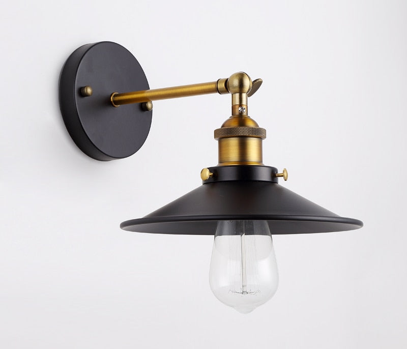 Industrielle Vintage-Wandlampe