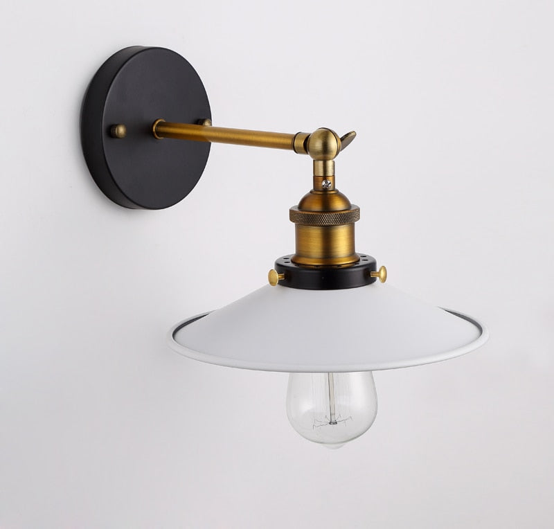 Industrielle Vintage-Wandlampe