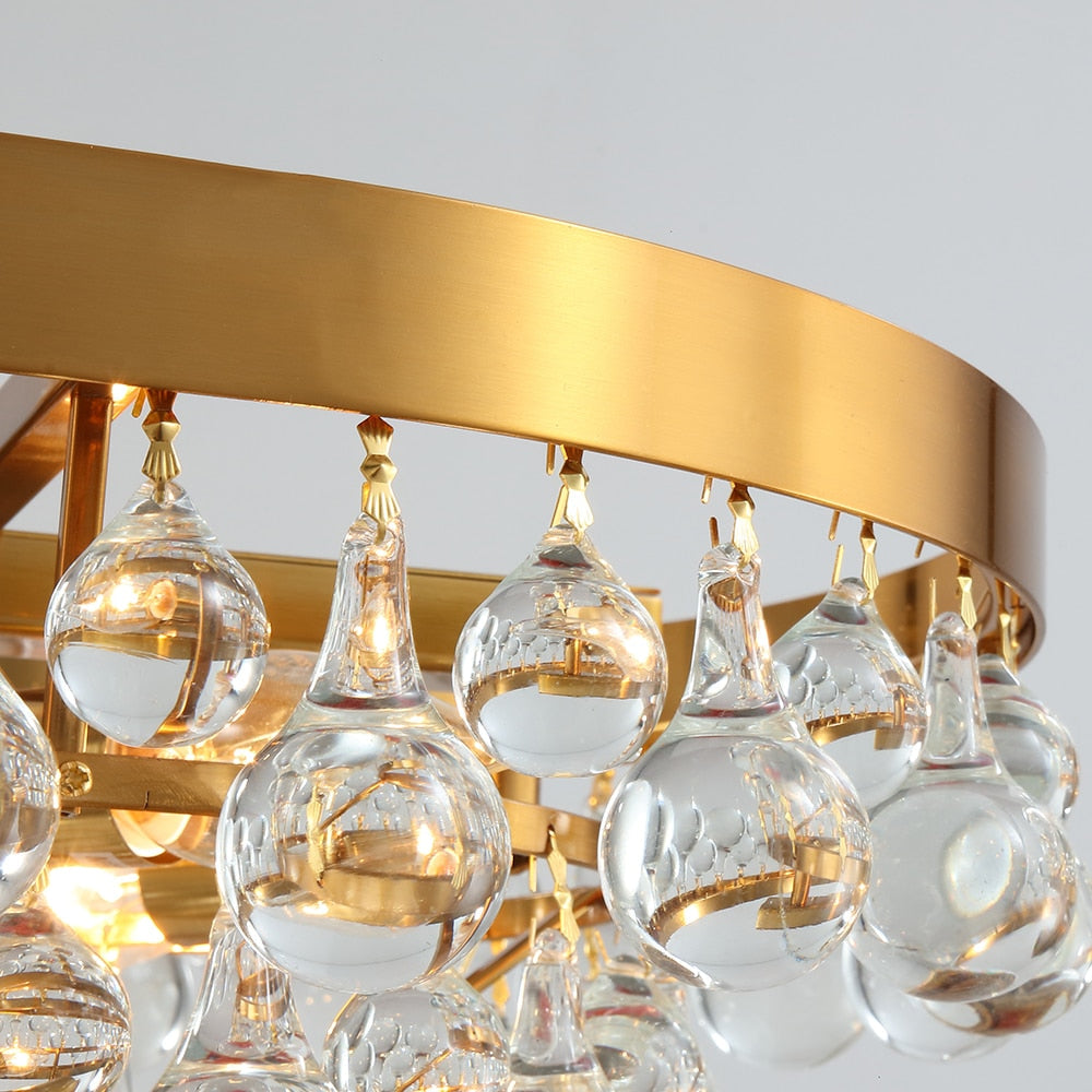 Modern Glass Crystal Tropfen-Kronleuchter