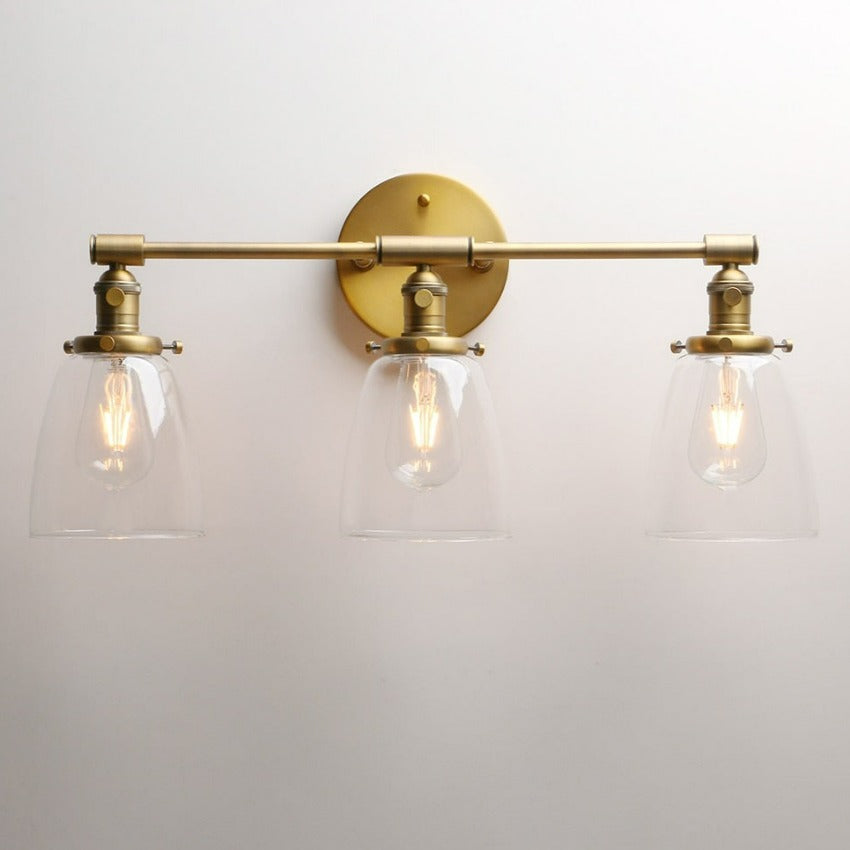 Drei-Birnen Wilson Vintage Wandleuchte