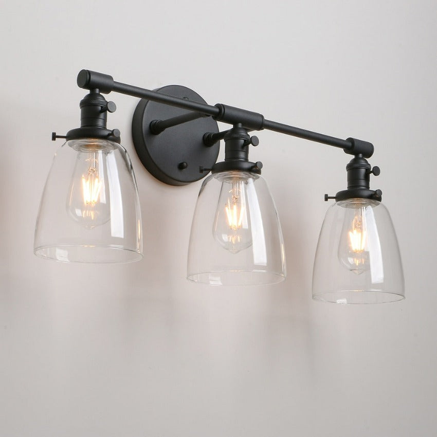Drei-Birnen Wilson Vintage Wandleuchte