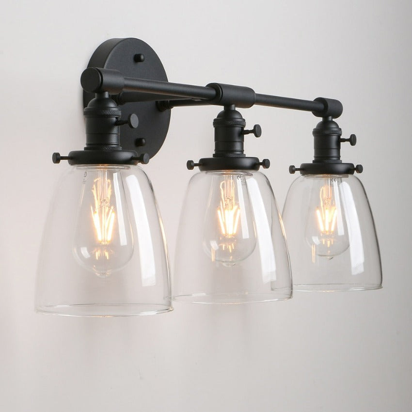 Drei-Birnen Wilson Vintage Wandleuchte