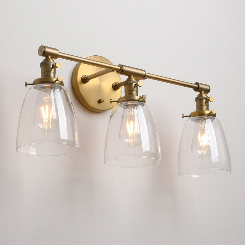 Drei-Birnen Wilson Vintage Wandleuchte
