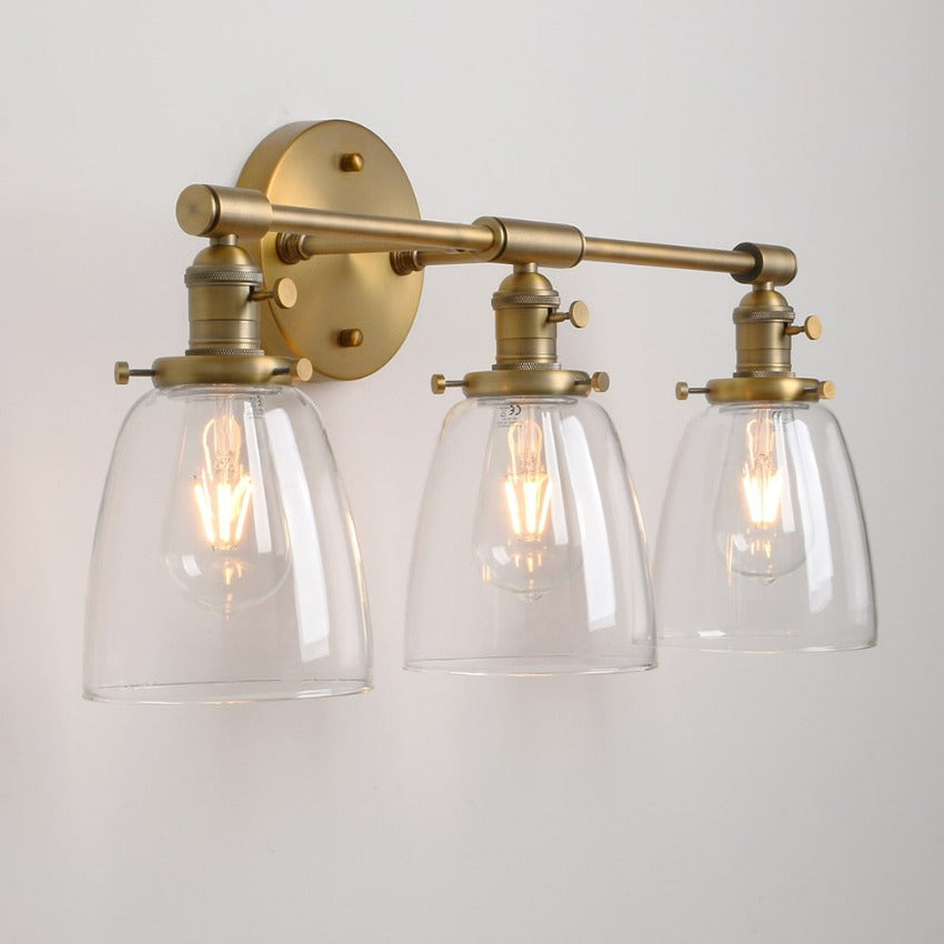 Drei-Birnen Wilson Vintage Wandleuchte