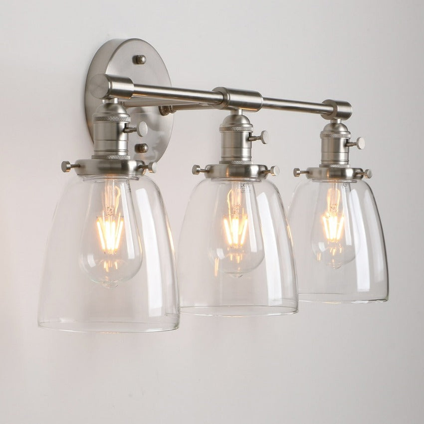 Drei-Birnen Wilson Vintage Wandleuchte