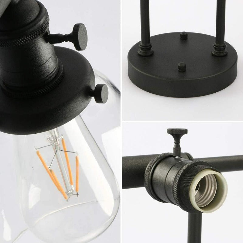 Drei-Birnen Franklin Vintage-Wandlampe