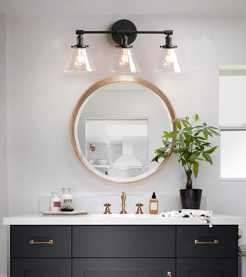 Drei-Birnen Franklin Vintage-Wandlampe