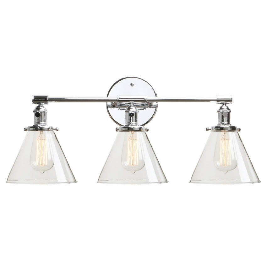 Drei-Birnen Franklin Vintage-Wandlampe