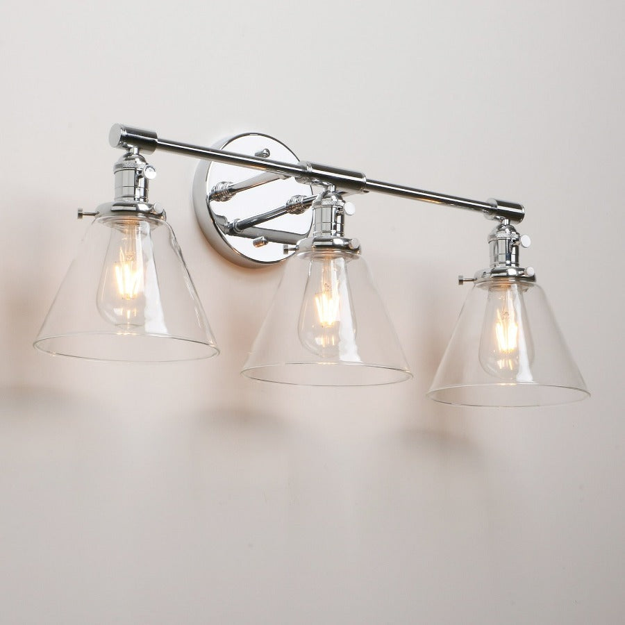Drei-Birnen Franklin Vintage-Wandlampe