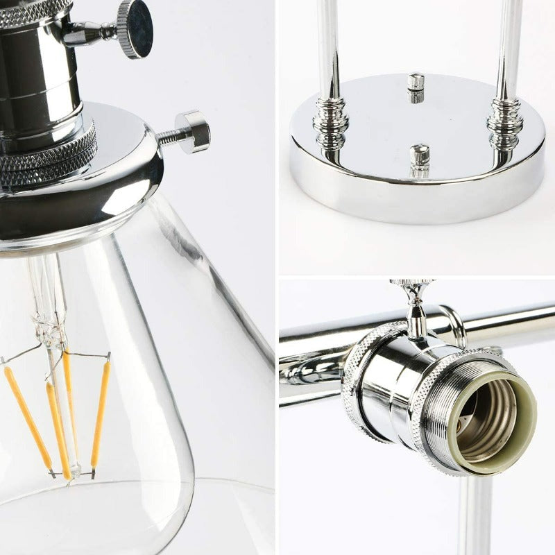 Drei-Birnen Franklin Vintage-Wandlampe