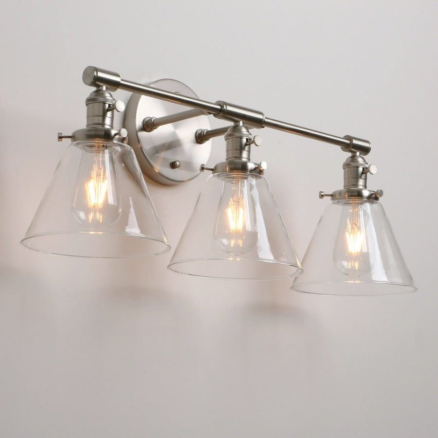 Drei-Birnen Franklin Vintage-Wandlampe