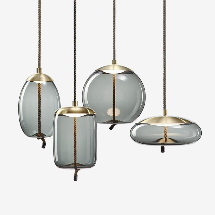 Nordic Rope & Glass Pendelleuchten