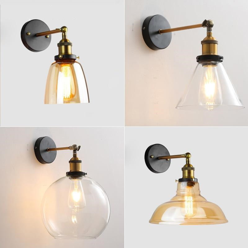 Vintage Glas Wandlampen
