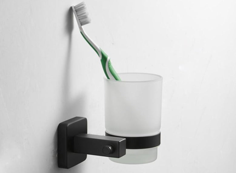 Mattschwarzes Edelstahl Badezimmer-Hardware-Set