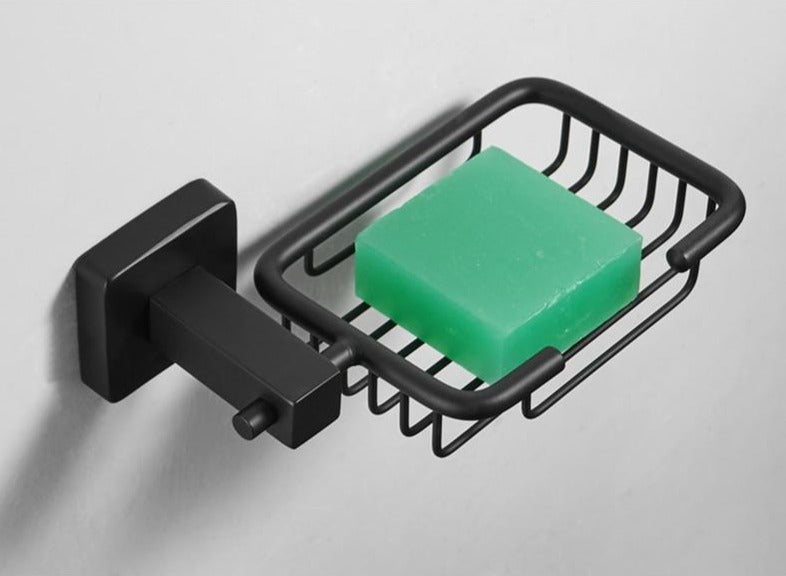 Mattschwarzes Edelstahl Badezimmer-Hardware-Set