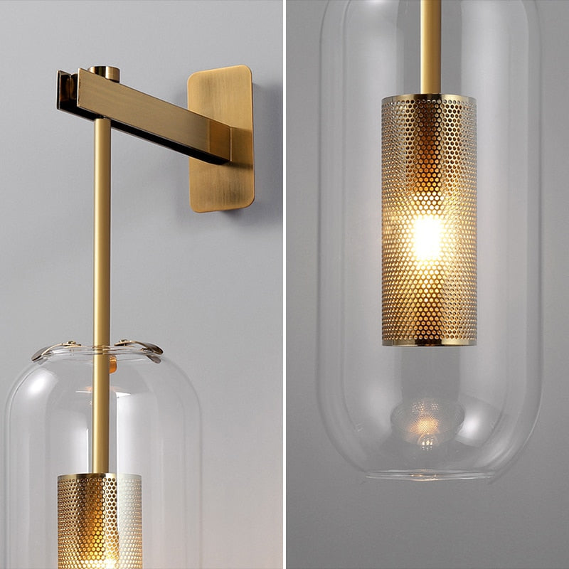 Ion - Moderne Glas-Wandlampe