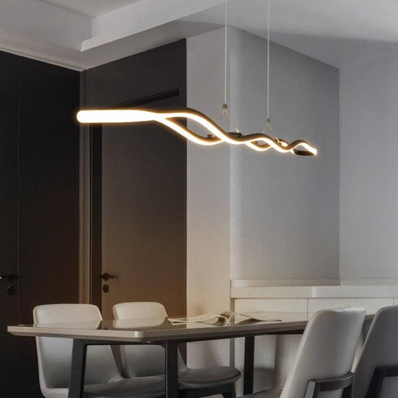 Moderne LED-Wellen-Kronleuchter