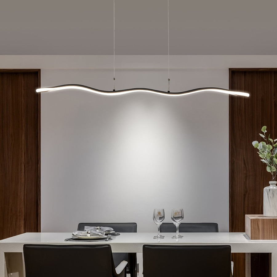 Moderne LED-Wellen-Kronleuchter