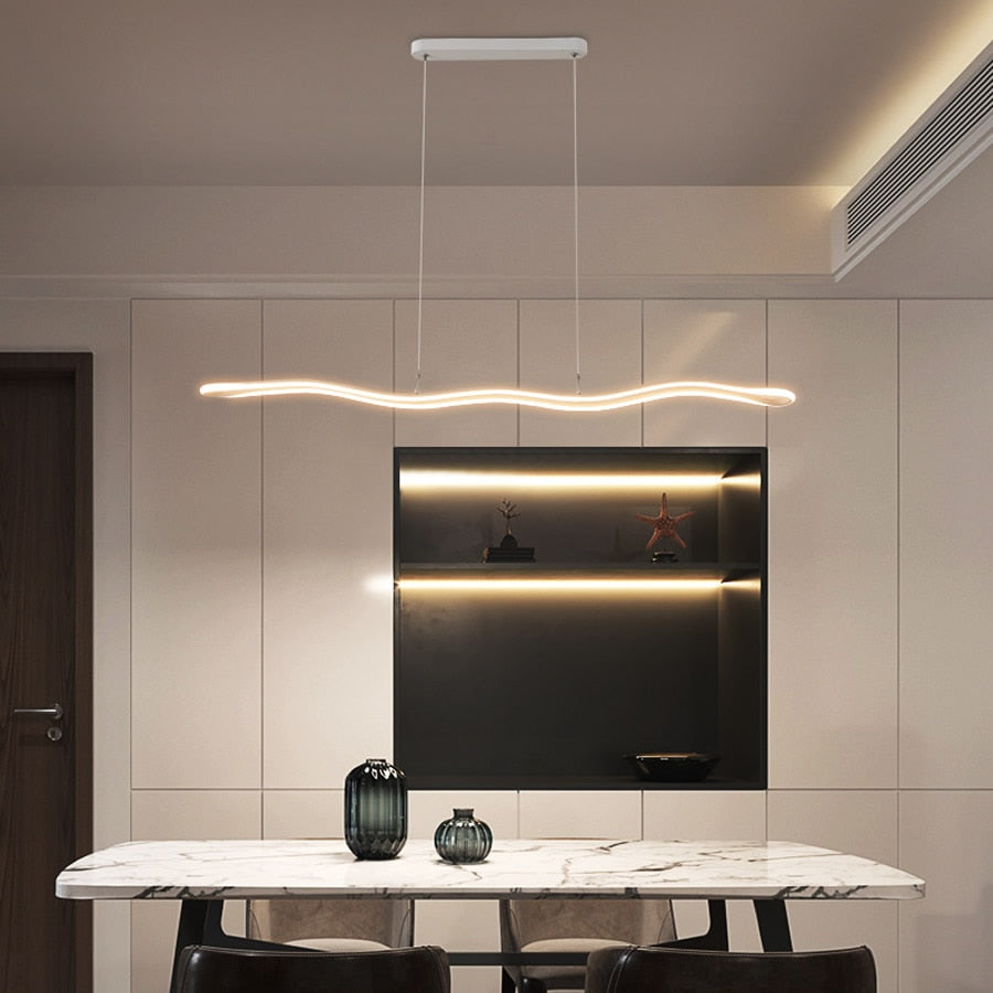 Moderne LED-Wellen-Kronleuchter