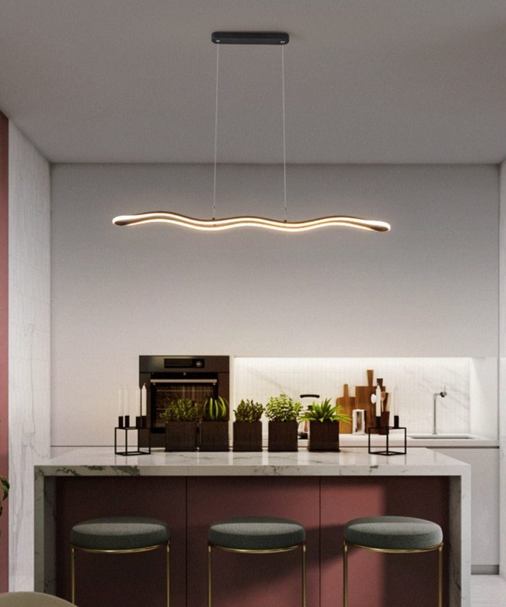 Moderne LED-Wellen-Kronleuchter