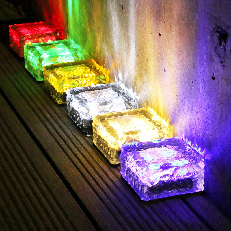 Outdoor Solar Ice Cube LED Lichter