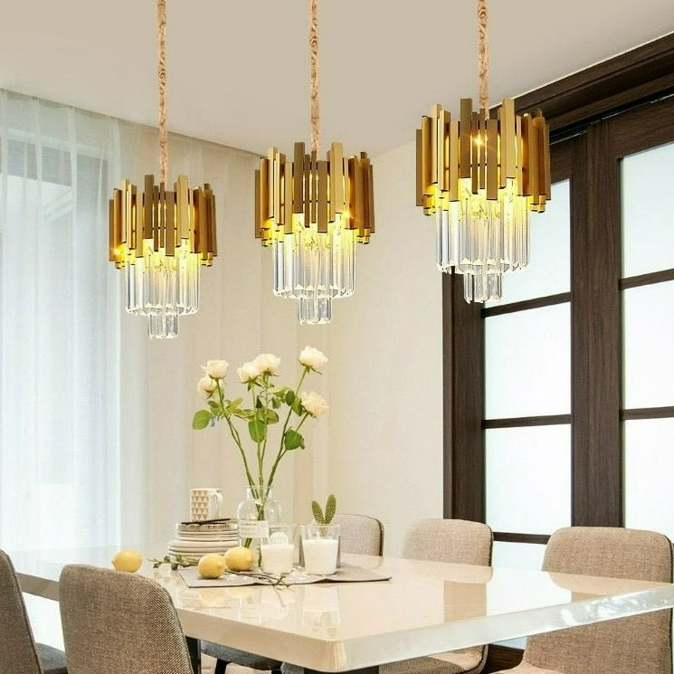 Apollo - Moderne Glas-Kristall-Pendelleuchten