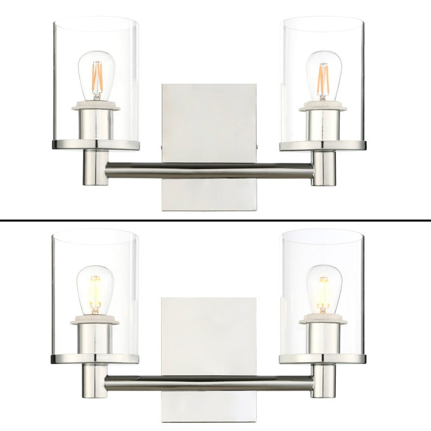 Flynn – Vintage Industrielle Zwei-Lampen Wandlampe