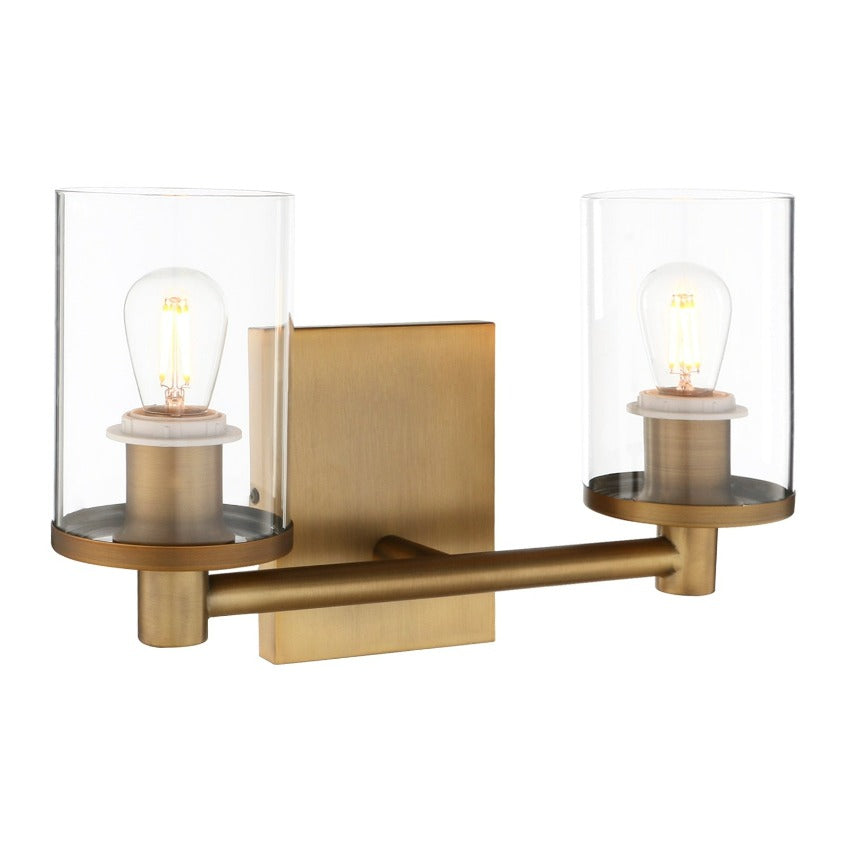 Flynn – Vintage Industrielle Zwei-Lampen Wandlampe