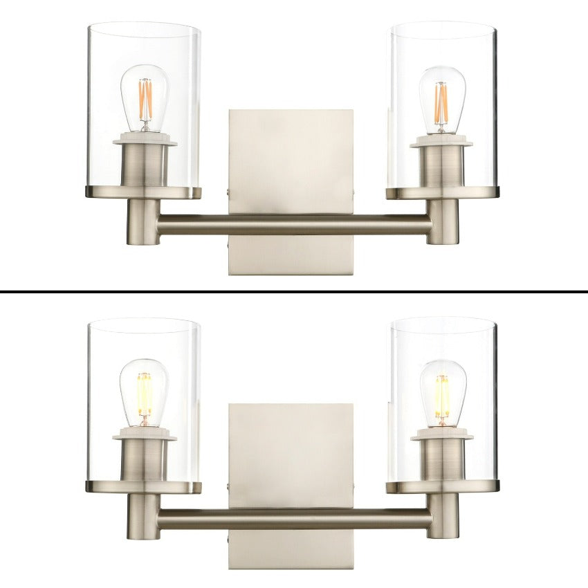 Flynn – Vintage Industrielle Zwei-Lampen Wandlampe
