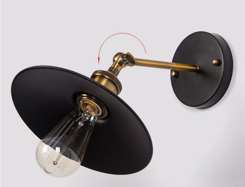 Industrielle Vintage-Wandlampe
